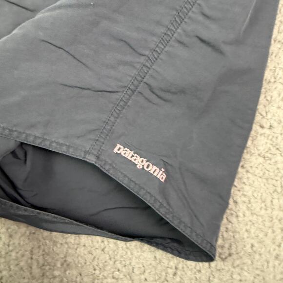 Patagonia Minimalist Board Shorts Mens 34 Navy Blue Pockets Drawstring Nylon 8" - Picture 3 of 9